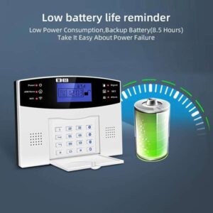 Alternative view of Wireless GSM/WiFi Burglar Alarm system